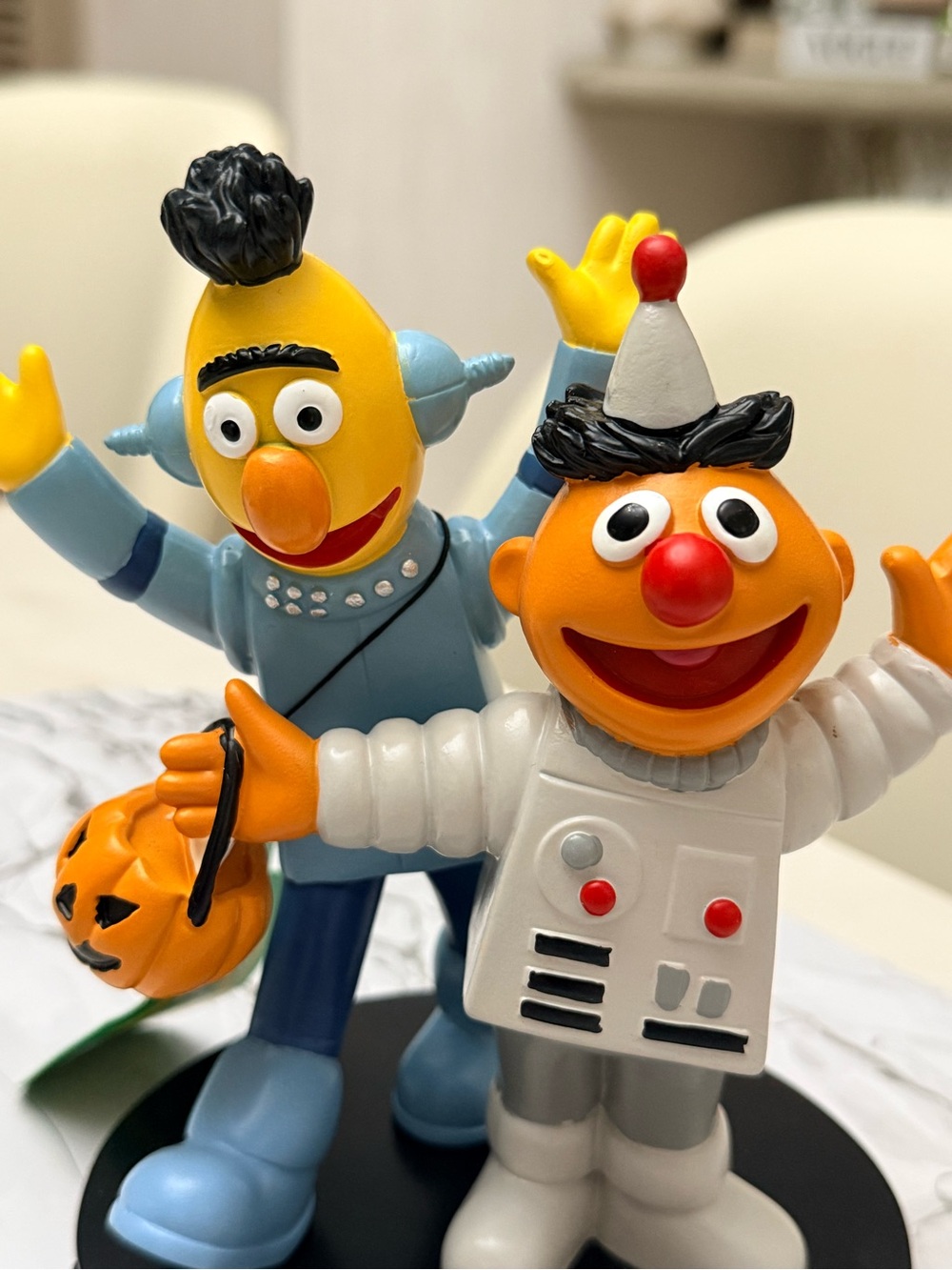 Sesame Street Bert Ernie Halloween Costume Figurine Pumpkin Trick or Treat Decor - Picture 2 of 6